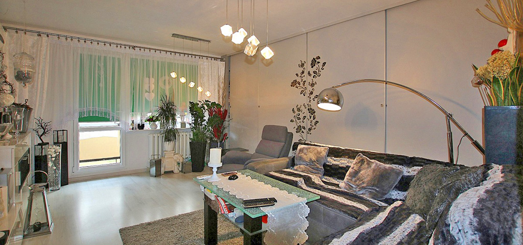 wnętrze luksusowego apartamentu na sprzedaż w Szczecinie, na zdjęciu salon