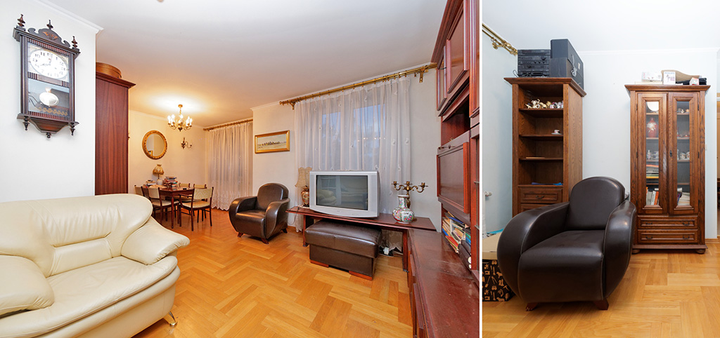 zdjęcie przedstawia salon w luksusowym apartamencie do sprzedaży w Tarnowie