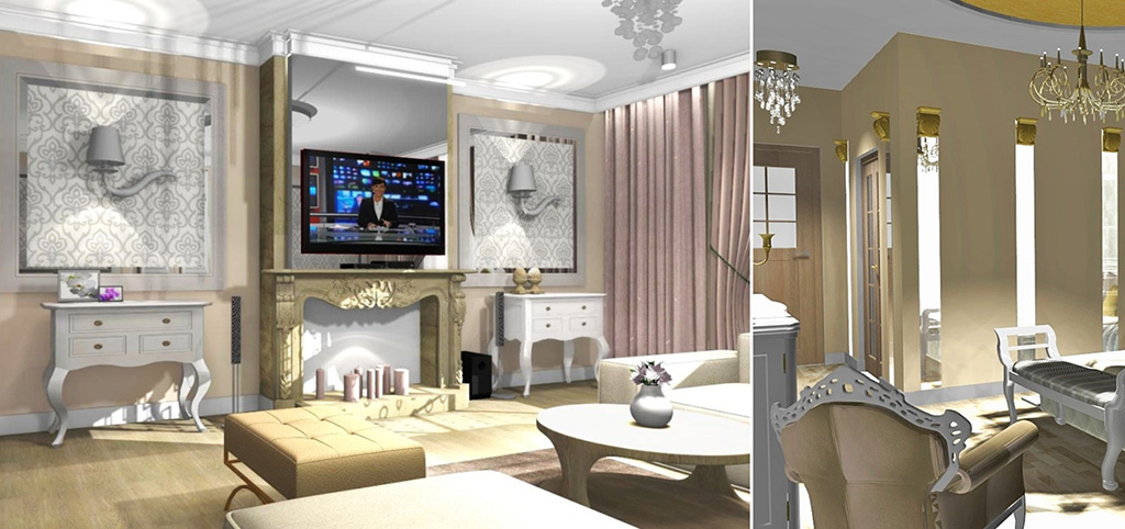 zdjęcie prezentuje ekskluzywny salon w luksusowym apartamencie do sprzedaży w okolicy Legnicy
